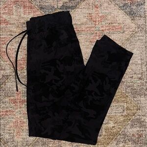Lululemon Black Camouflage Joggers